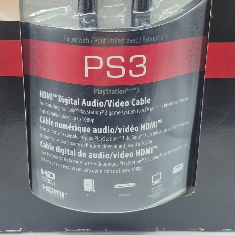 HDMI Digital Audio/Video Cable Rocketfish Gaming PS3 - NEW